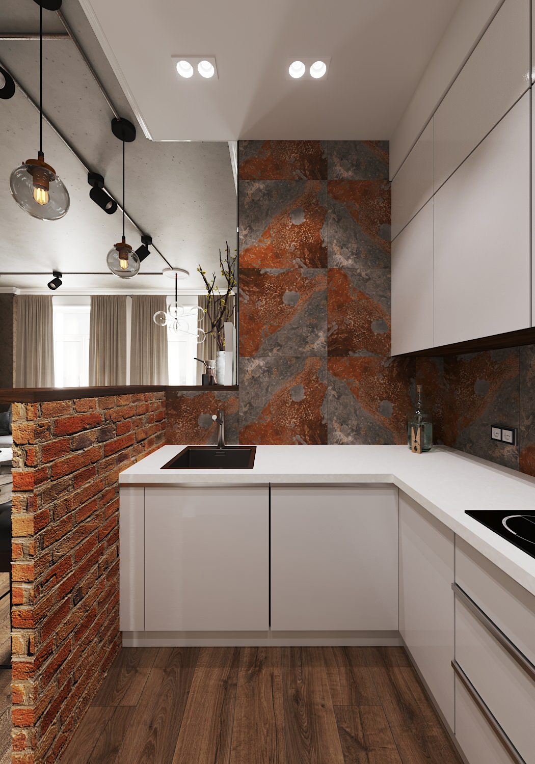 Квартира в стиле лофт в ЖК Новая высота