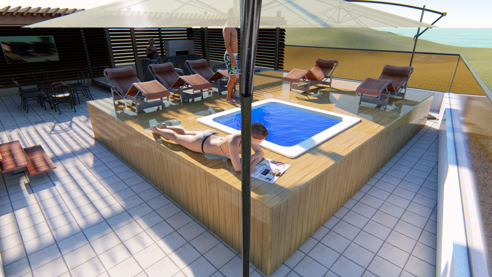 Обложка проекта: Проект организации пространства эксплуатируемой кровли в Сочи (руч.Видный)