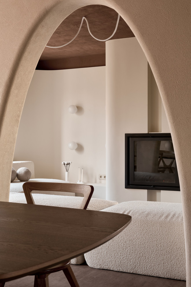 Обнимающая гостиная-столовая