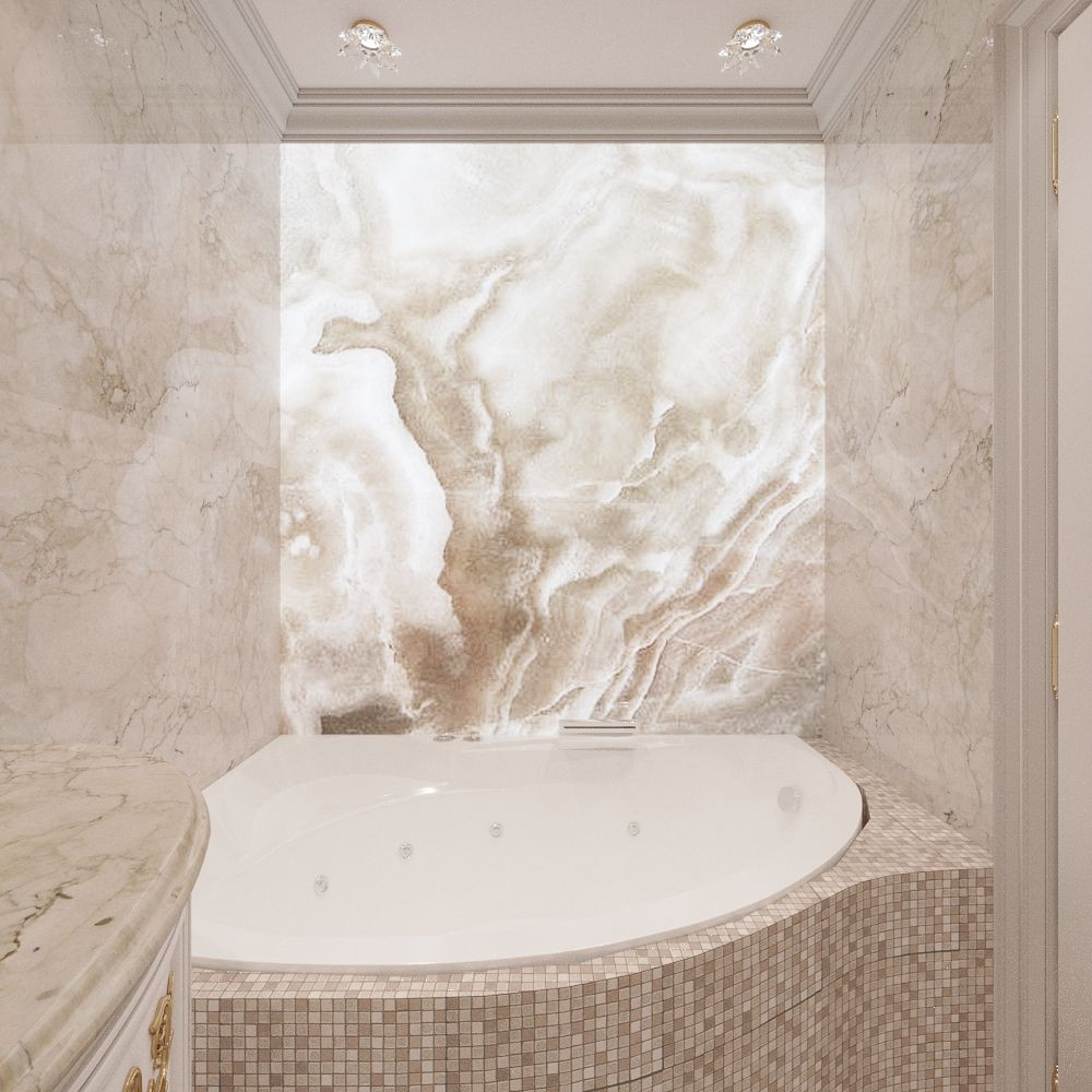 Дизайн ванной 4-комнатной квартиры в Москве