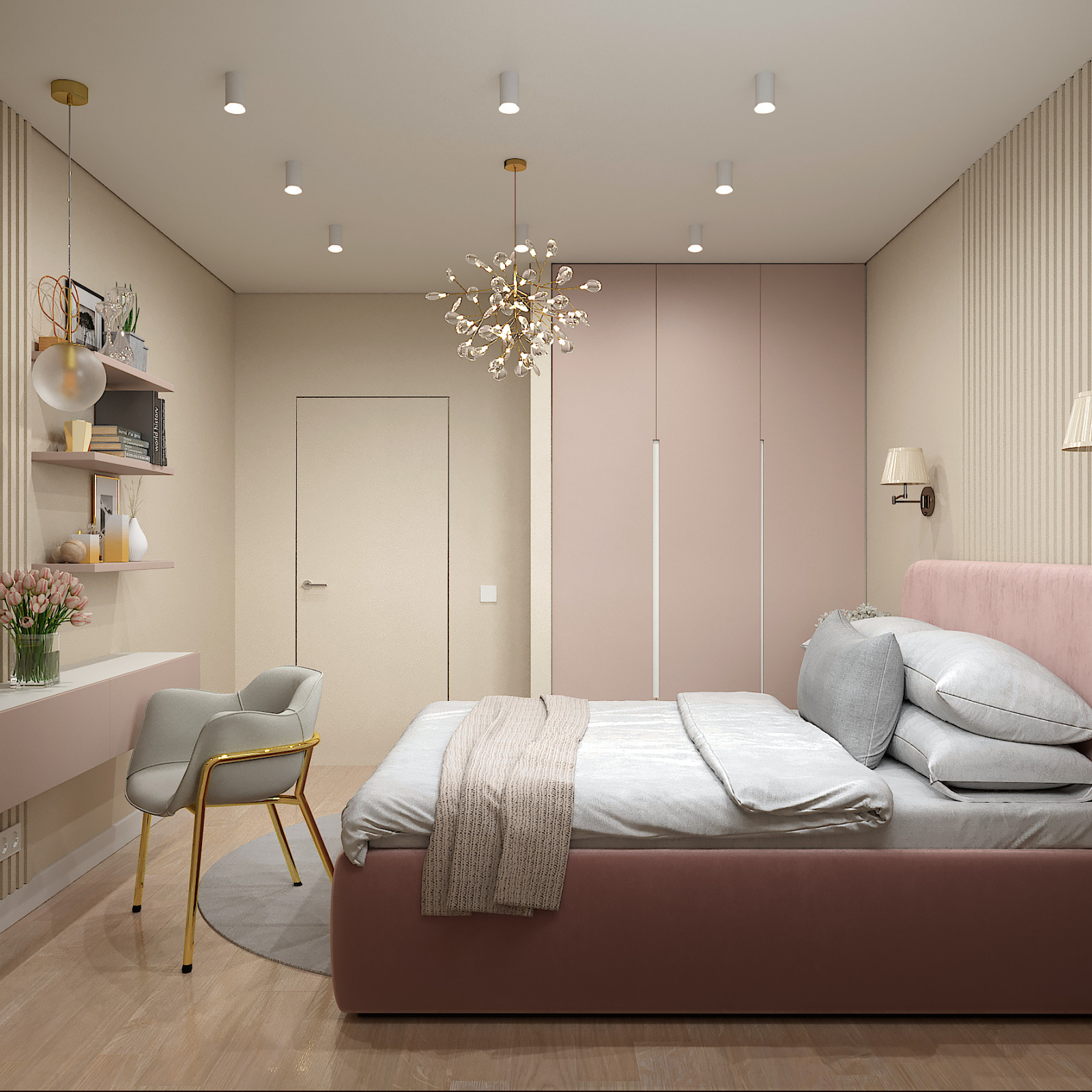 Обложка проекта: Однокомнатная квартира в ЖК Парковый квартал