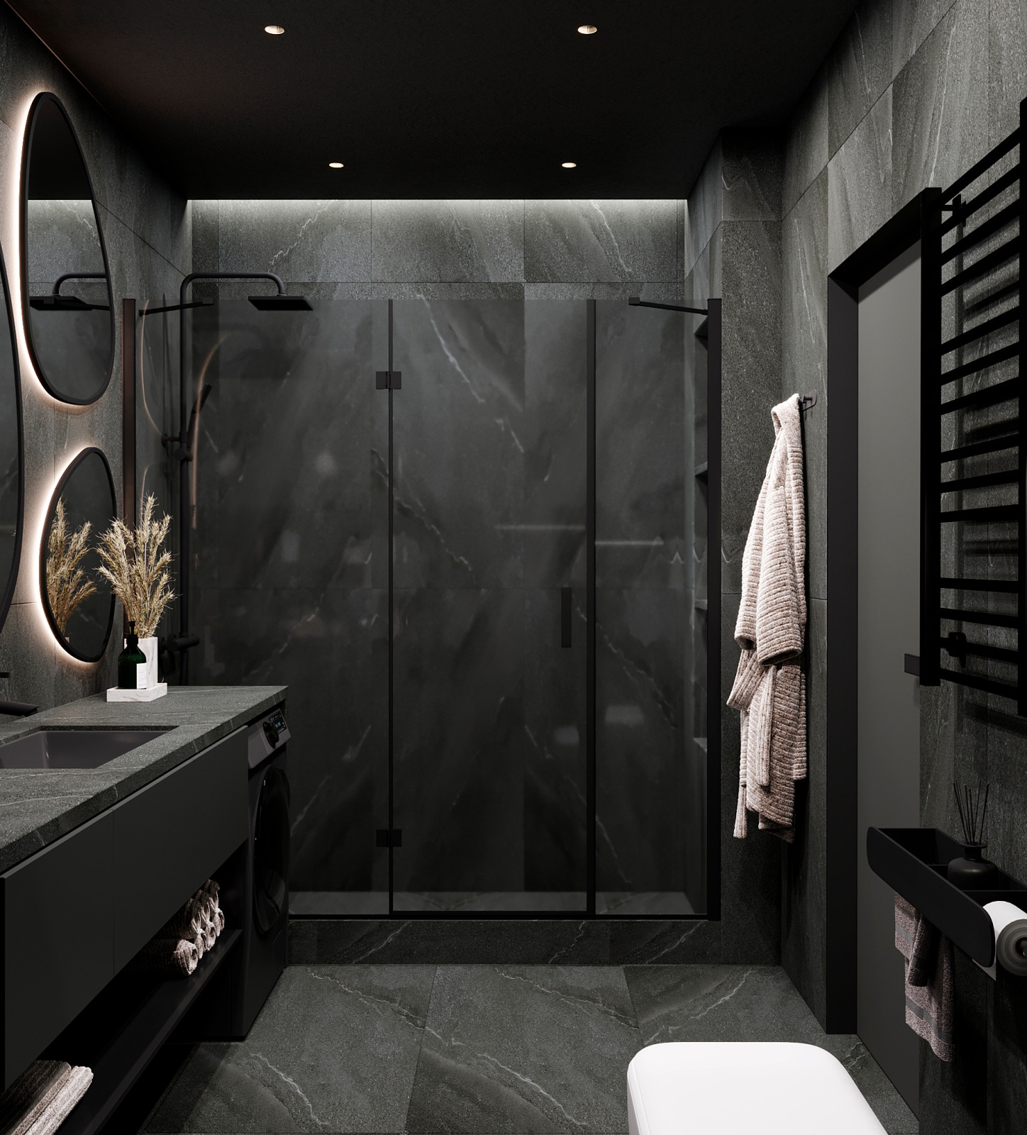 Ванная для молодой девушки в ЖК "Лесопарковый"