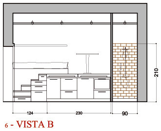 Houzz Италия: Жизнь на 13,5 кв.м в Милане