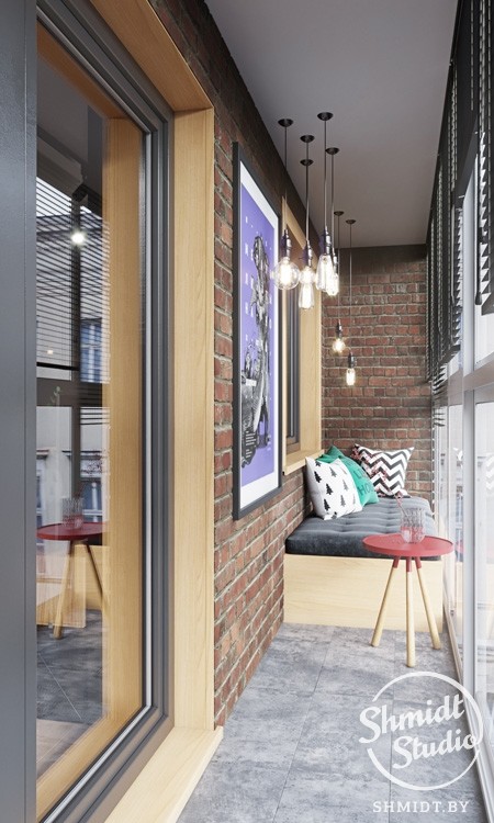 Проект интерьера "Black wall", Минск, 53 м.кв.