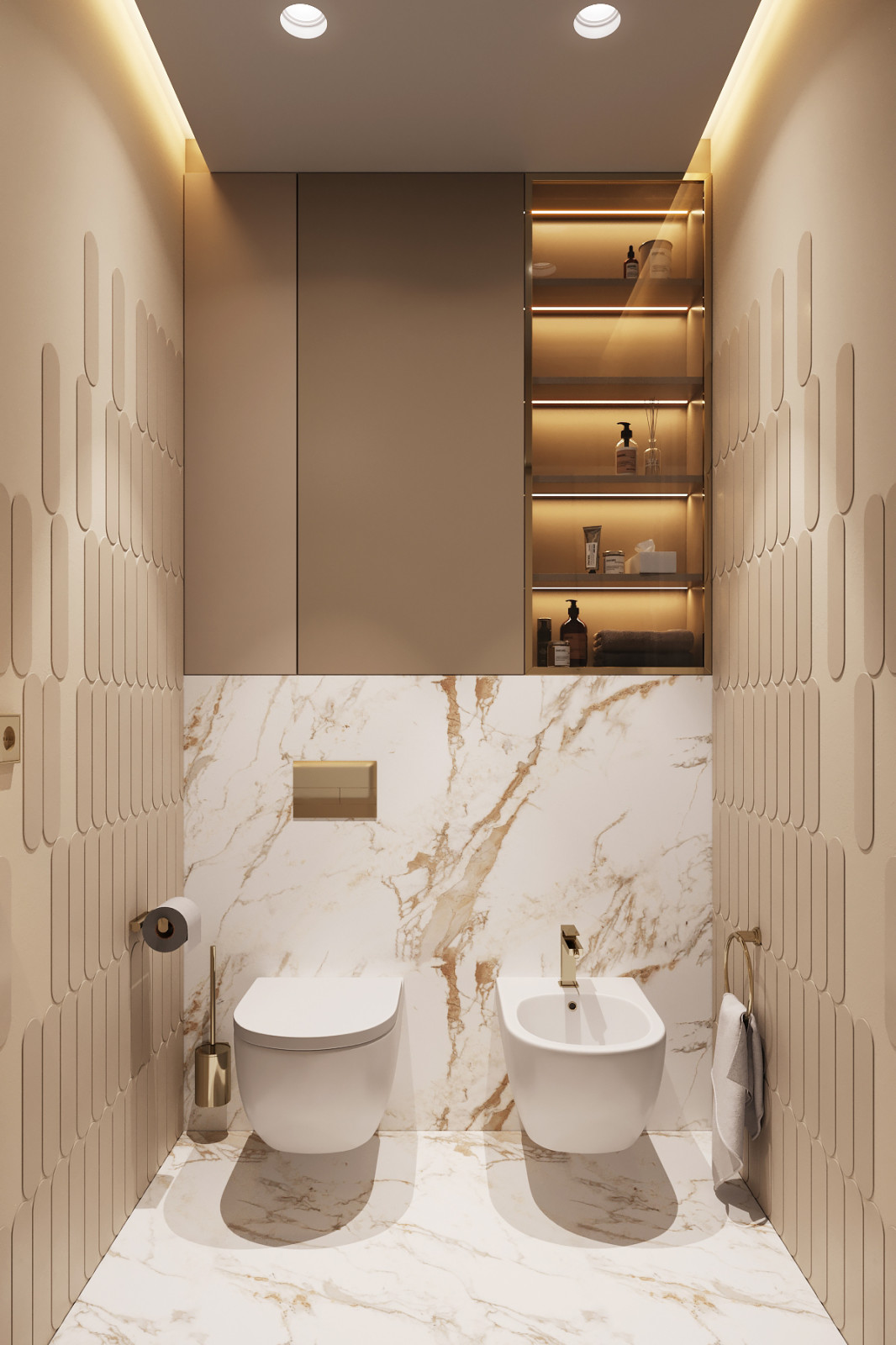 Современная квартира в теплых тонах