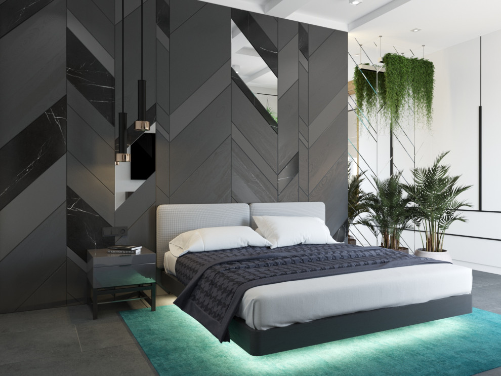 современная квартира "Белый квадрат"