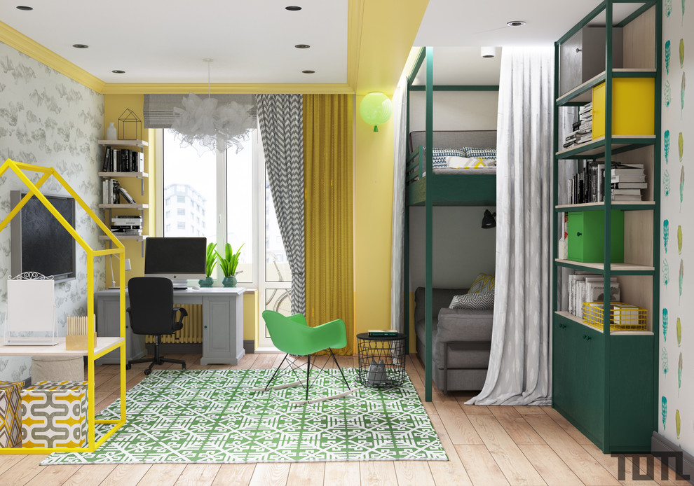 Просторный лофт для большой семьи