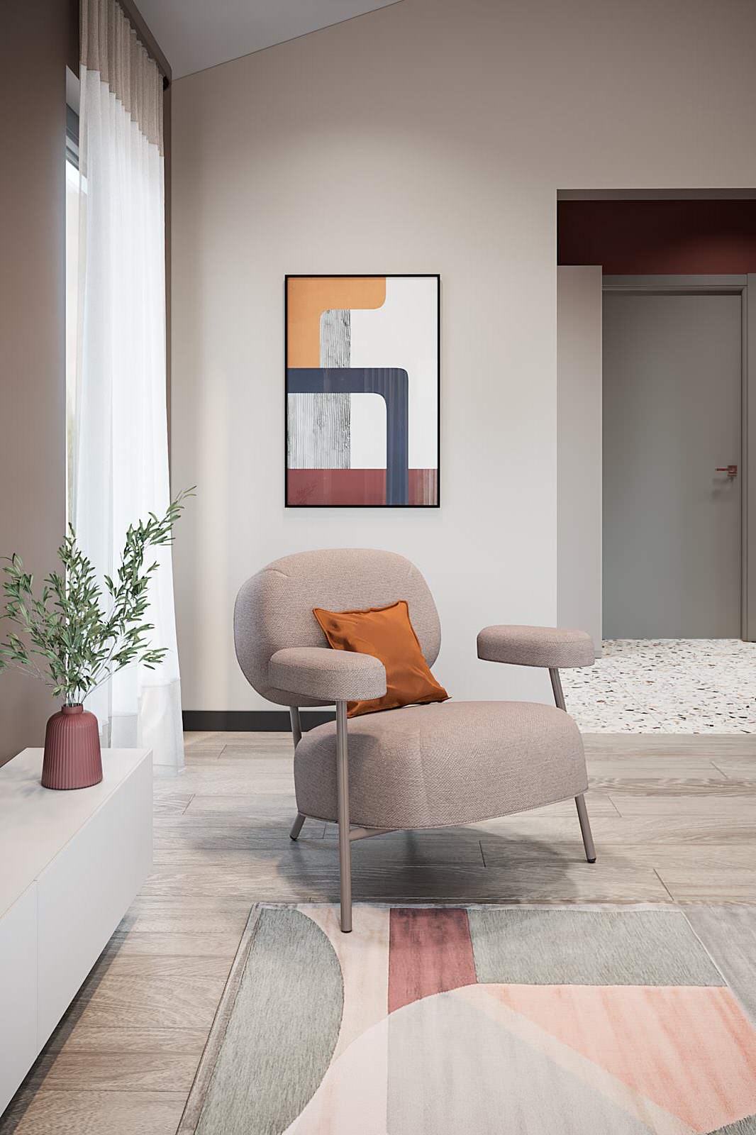 Дизайн интерьера дом 71 м² фьюжн Ольховка Кантри Клаб