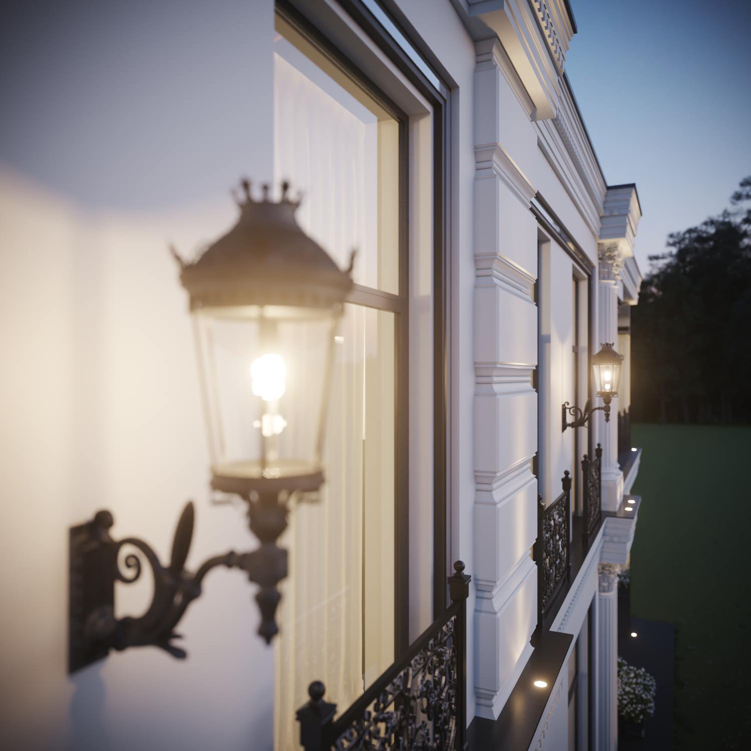 Разработка и оформление проекта загородной резиденции в классическом стиле