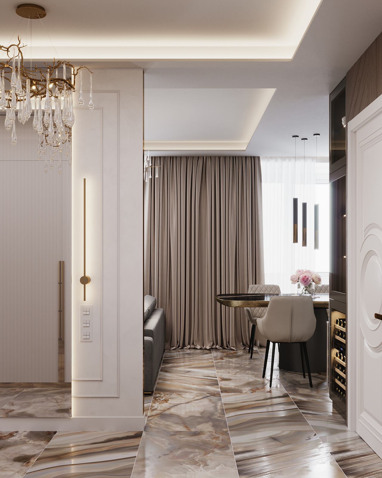 Интерьер квартиры в ЖК «Modum», 98м²