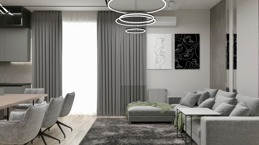 Обложка проекта: Гостиная, в разных вариантах