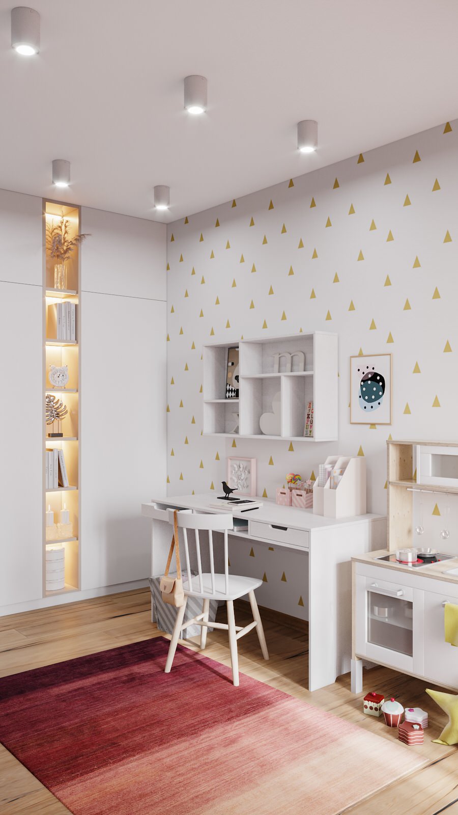 Дизайн-проект квартиры 100кв.м. для семьи из 4х человек в Северном парке