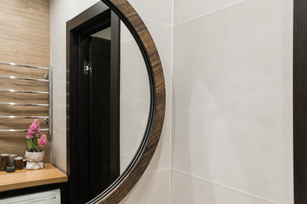 Фото реализованного проекта "Квартира для девушки в стиле лофт"