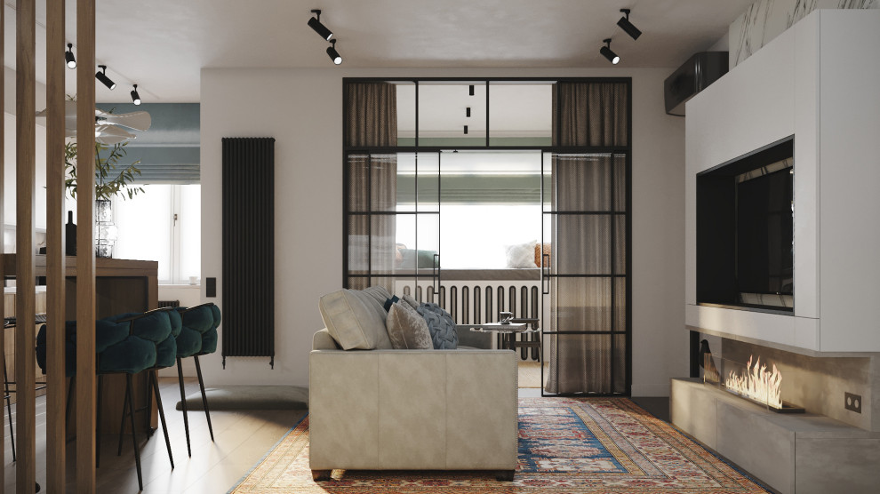 Квартира в ЖК Резиденции Архитекторов для молодой пары с двумя котами, 63 кв.м.