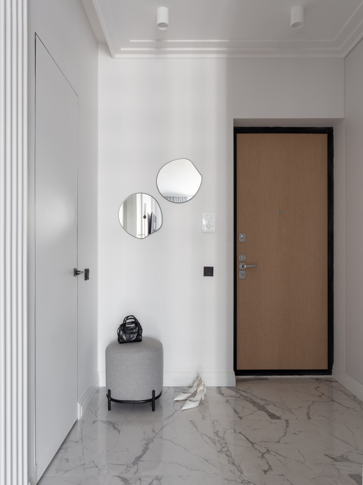 Графичный "Черно-белый" интерьер для студентки архитектурного ВУЗа