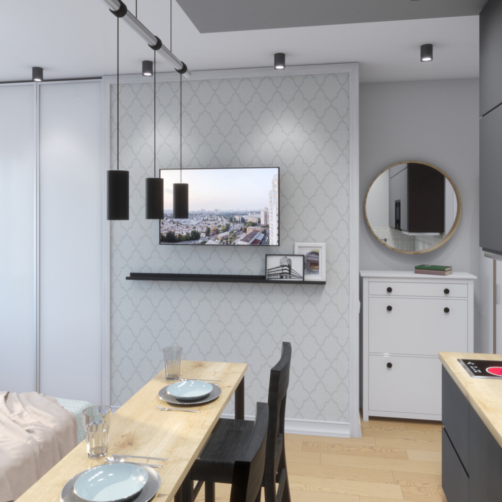 Черно-белый интерьер