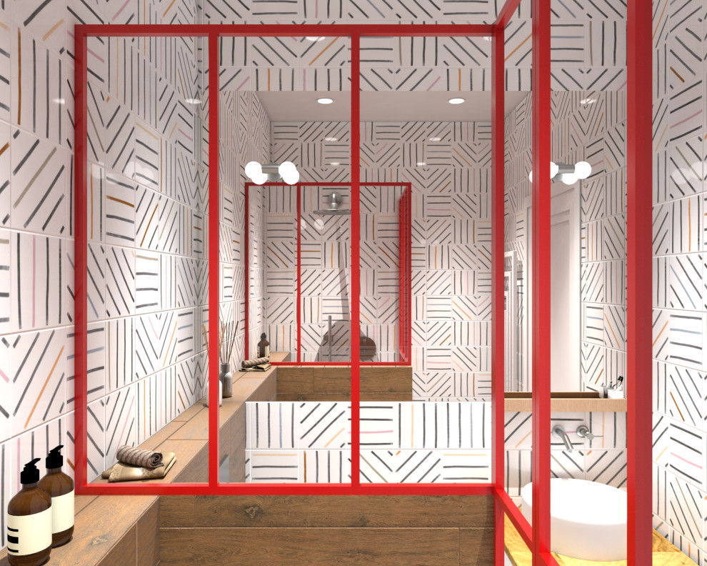 Интерьер с красными акцентами