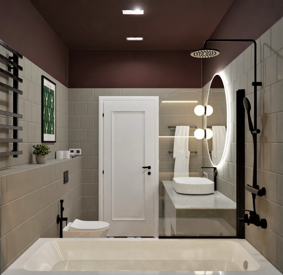 Ванная комната в стиле IKEA.