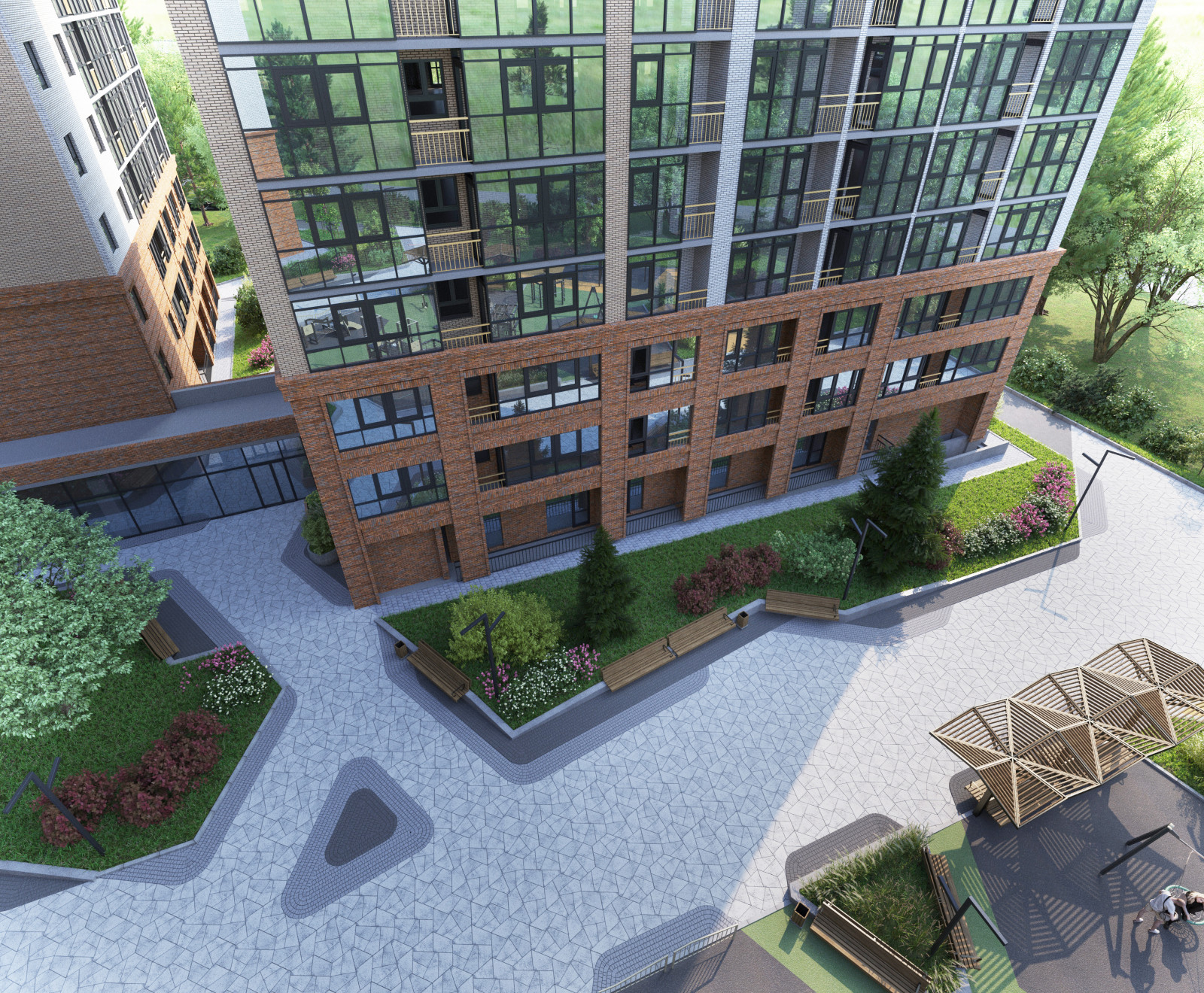 Благоустройство ЖК "НОРМАНДИЯ НЕМАН", СК "СТРИЖИ", Новосибирск