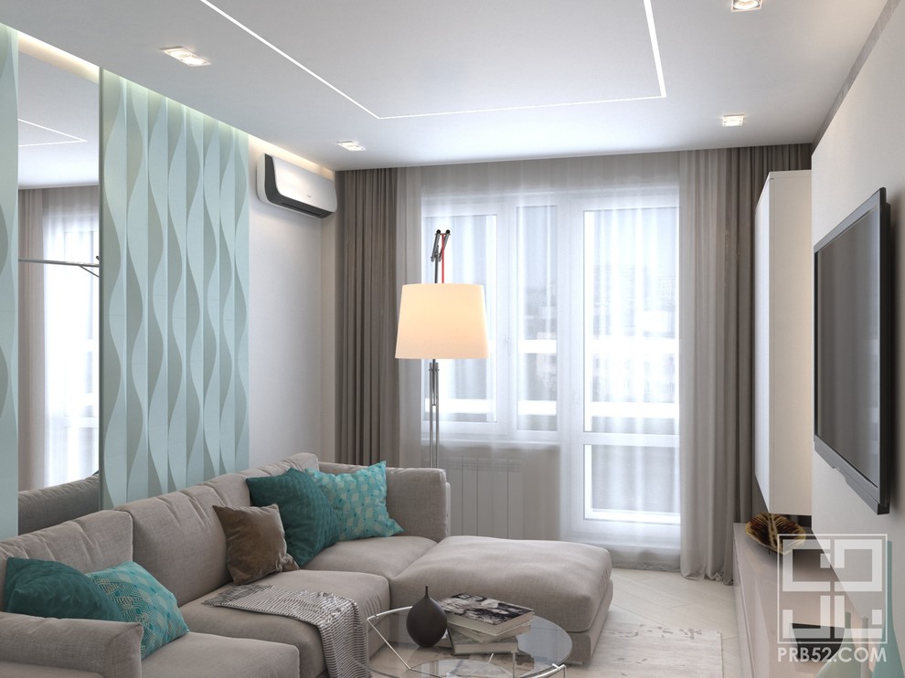 Проект интерьера квартиры в ЖК "Каскад"