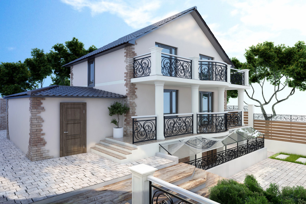 Дизайн-проект двухэтажного дома в 8 Щели, г Новороссийск