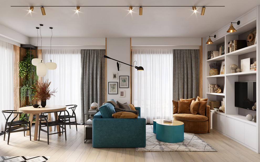 Обложка проекта: Квартира с зелеными акцентами