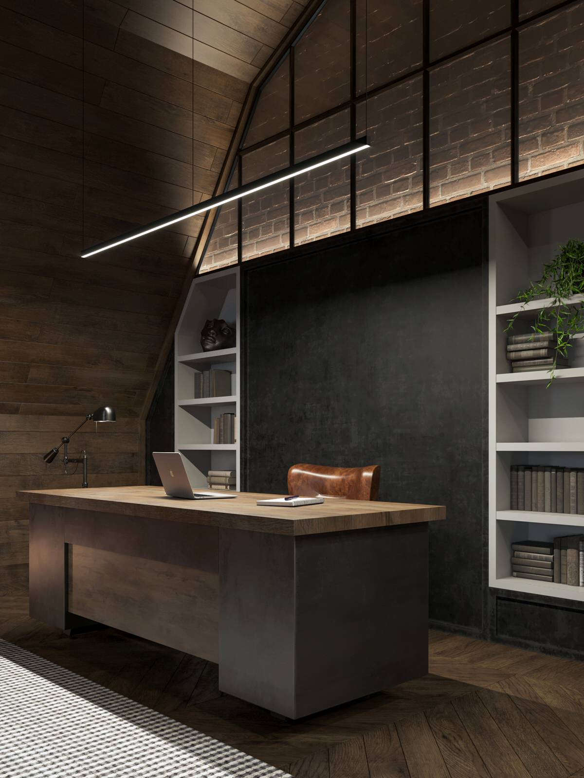 Мансарда частного жилого дома.