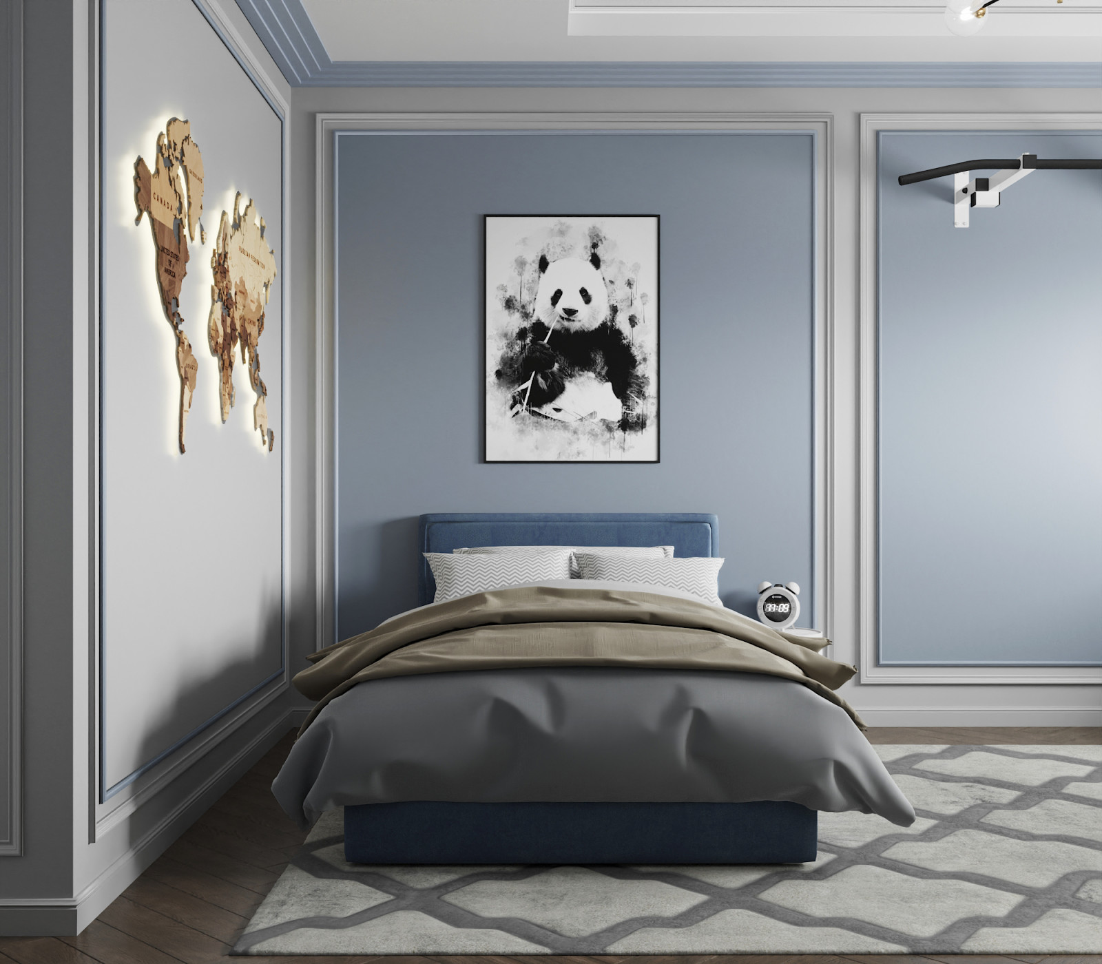 "Зазеркалье", дизайн 2комнатной квартиры 66 м2