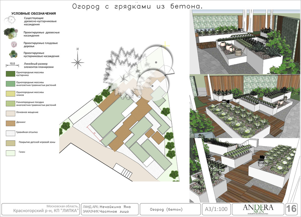 Проект сада в КП Липки