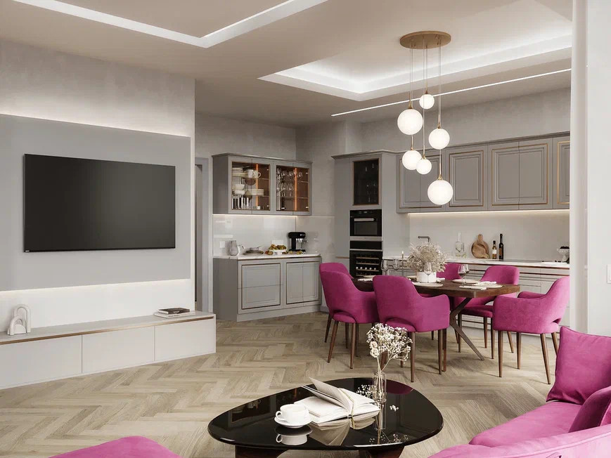 Ремонт квартиры 101 м2 для семьи из трех человек