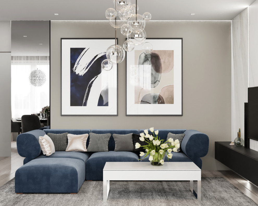 Обложка проекта: Современная лаконичная квартира для молодой семьи