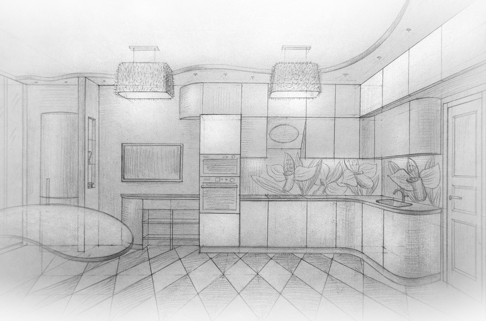 2к. кв. у в ЖК "Орбита" в современном стиле