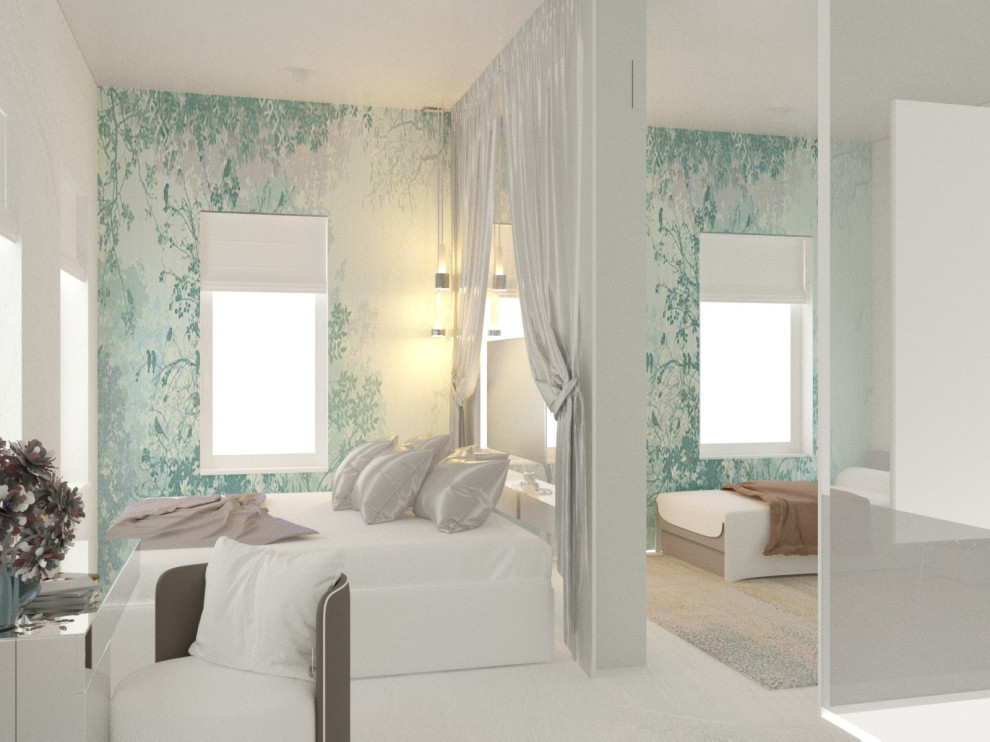 Обложка проекта: Спальня и комната  для дочки в едином пространстве