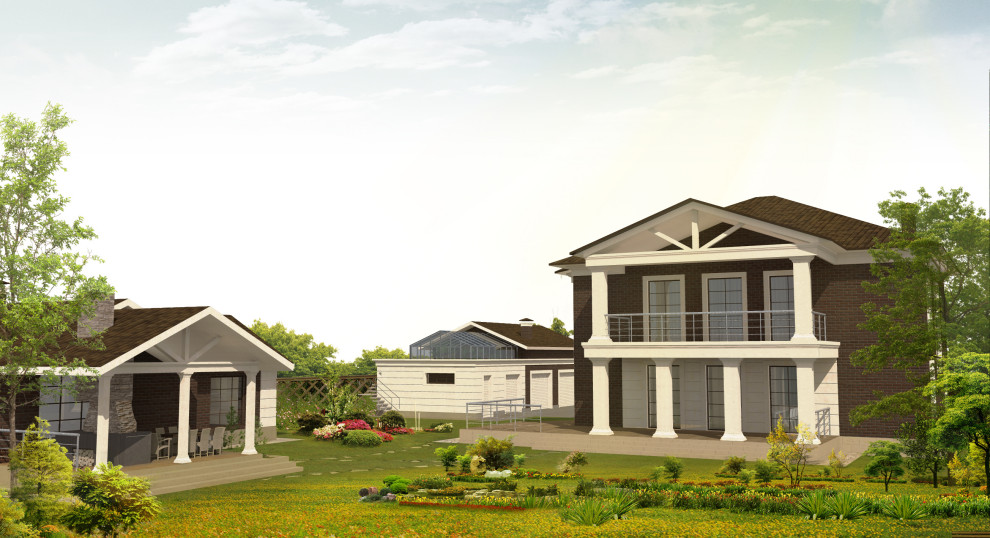 Коттедж 290 м² с баней и гаражом в пос. Филино, Московская обл.