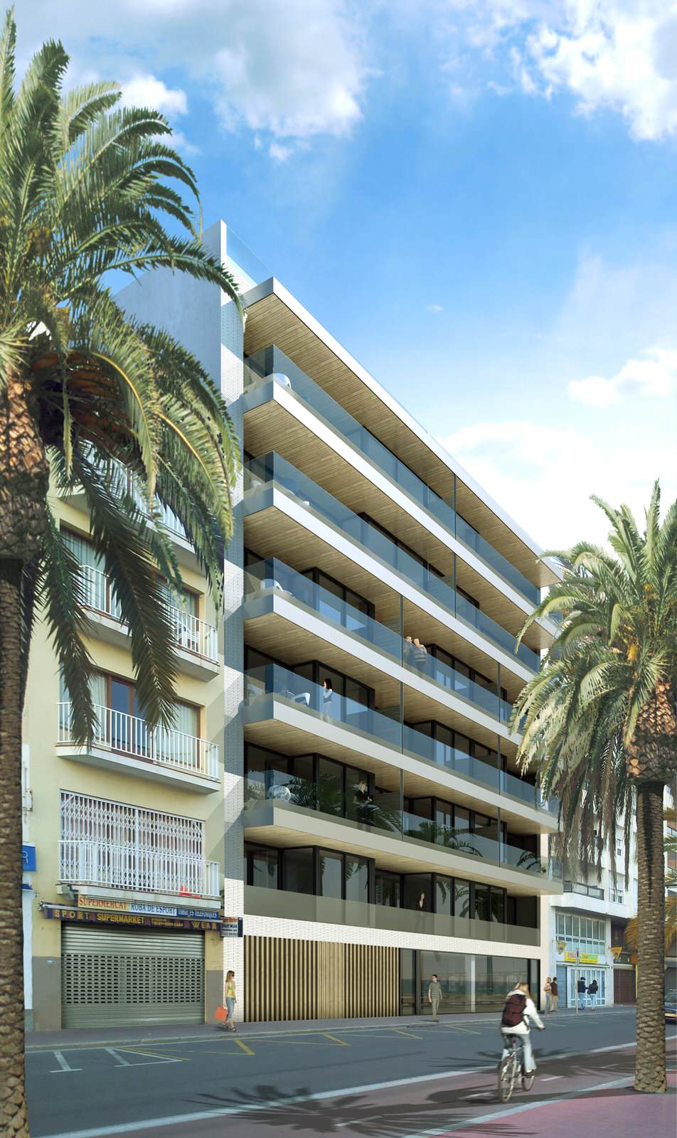 Edificio de viviendas en el frente marítimo de Lloret de Mar