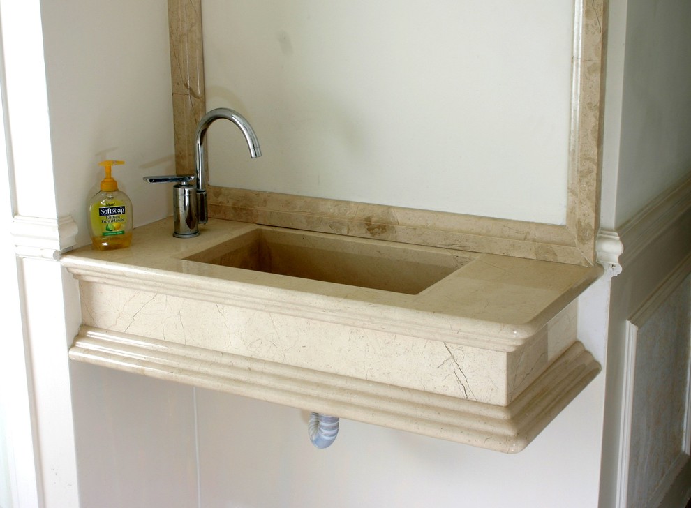 Обложка проекта: Столешница, рамка длязеркала и мойка из мрамора