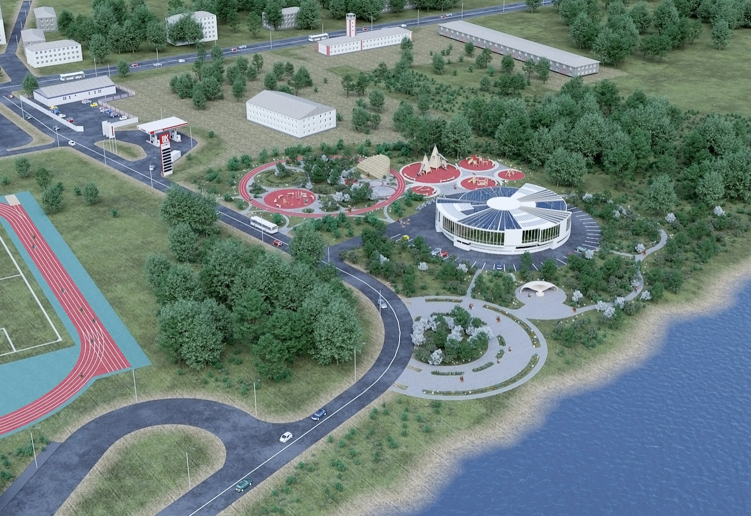 Обложка проекта: Визуализация & Ландшафтный дизайн с оранжерея