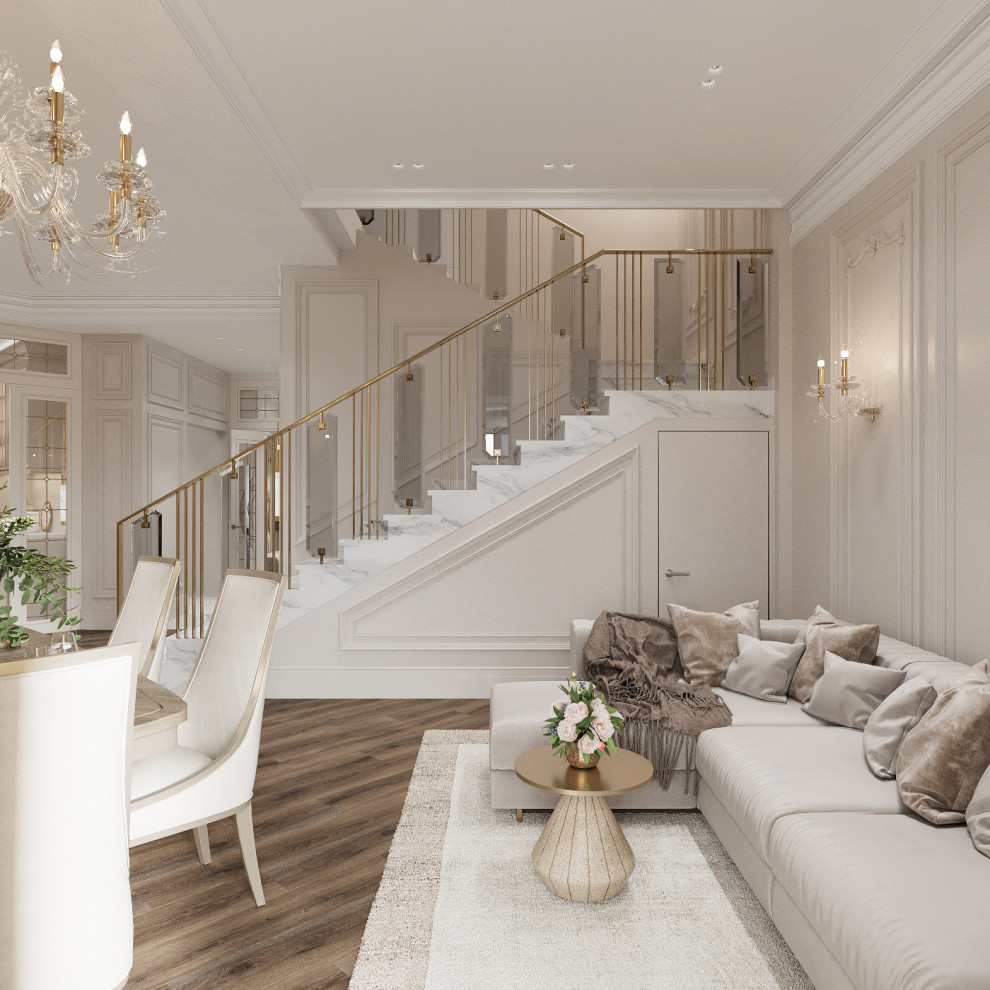 Интерьер кухни - гостиной . Таунхаус в КП " Образцово "