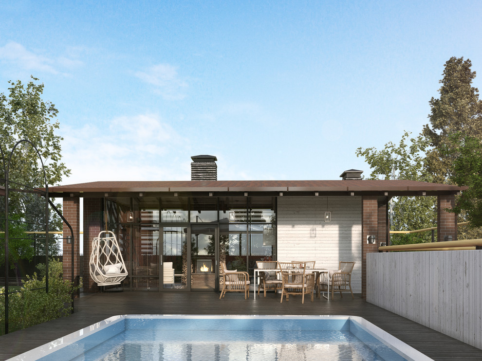 Проект летней кухни во дворе частного дома