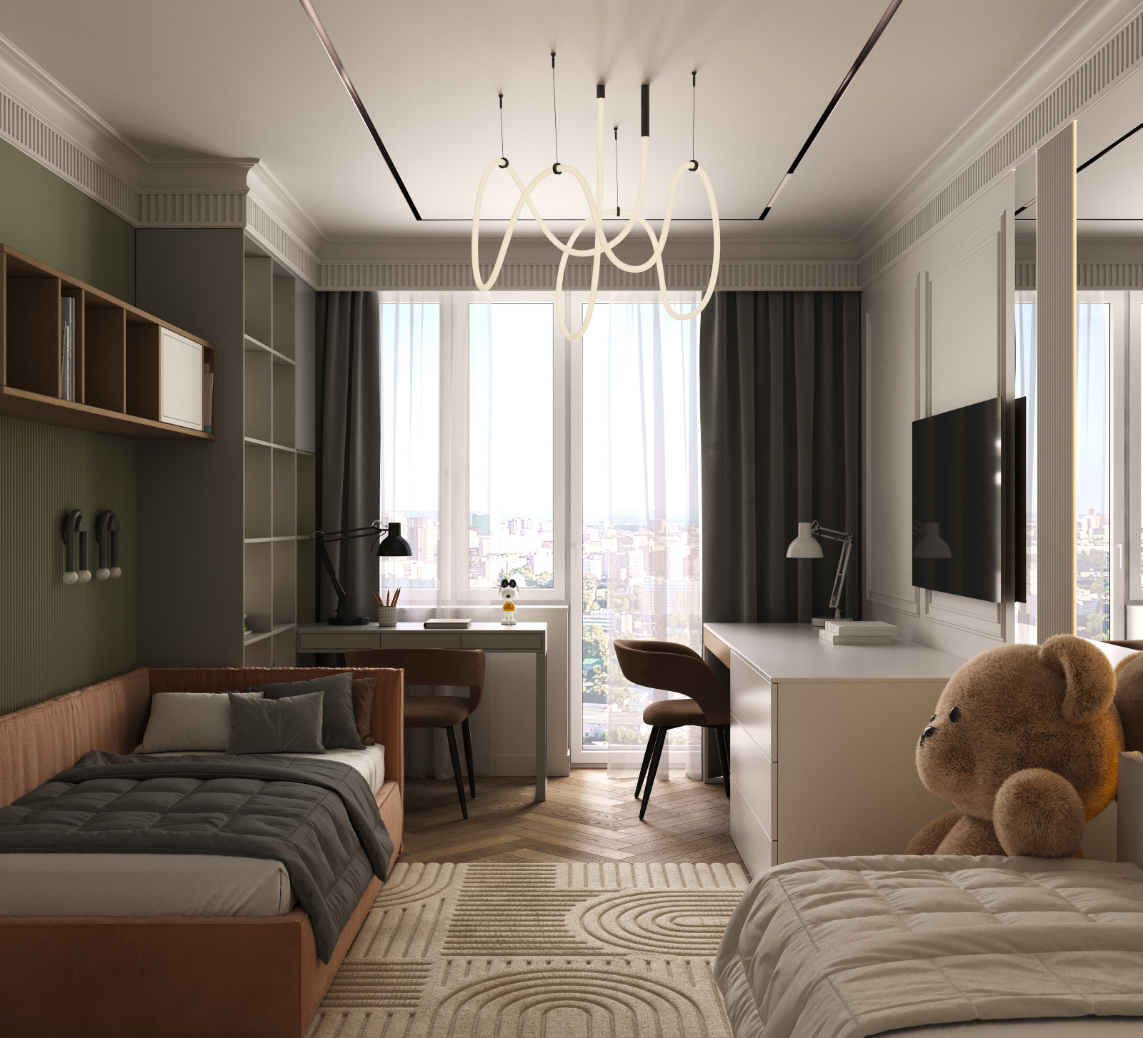 Проект трехкомнатной квартиры