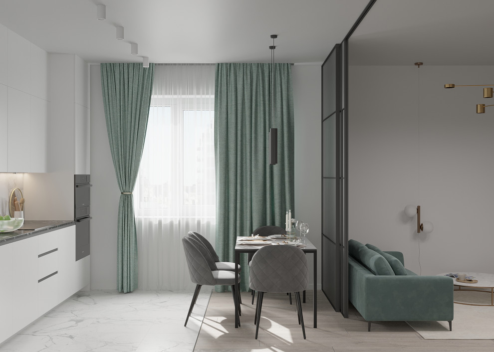 Кухня-гостиная в современном стиле