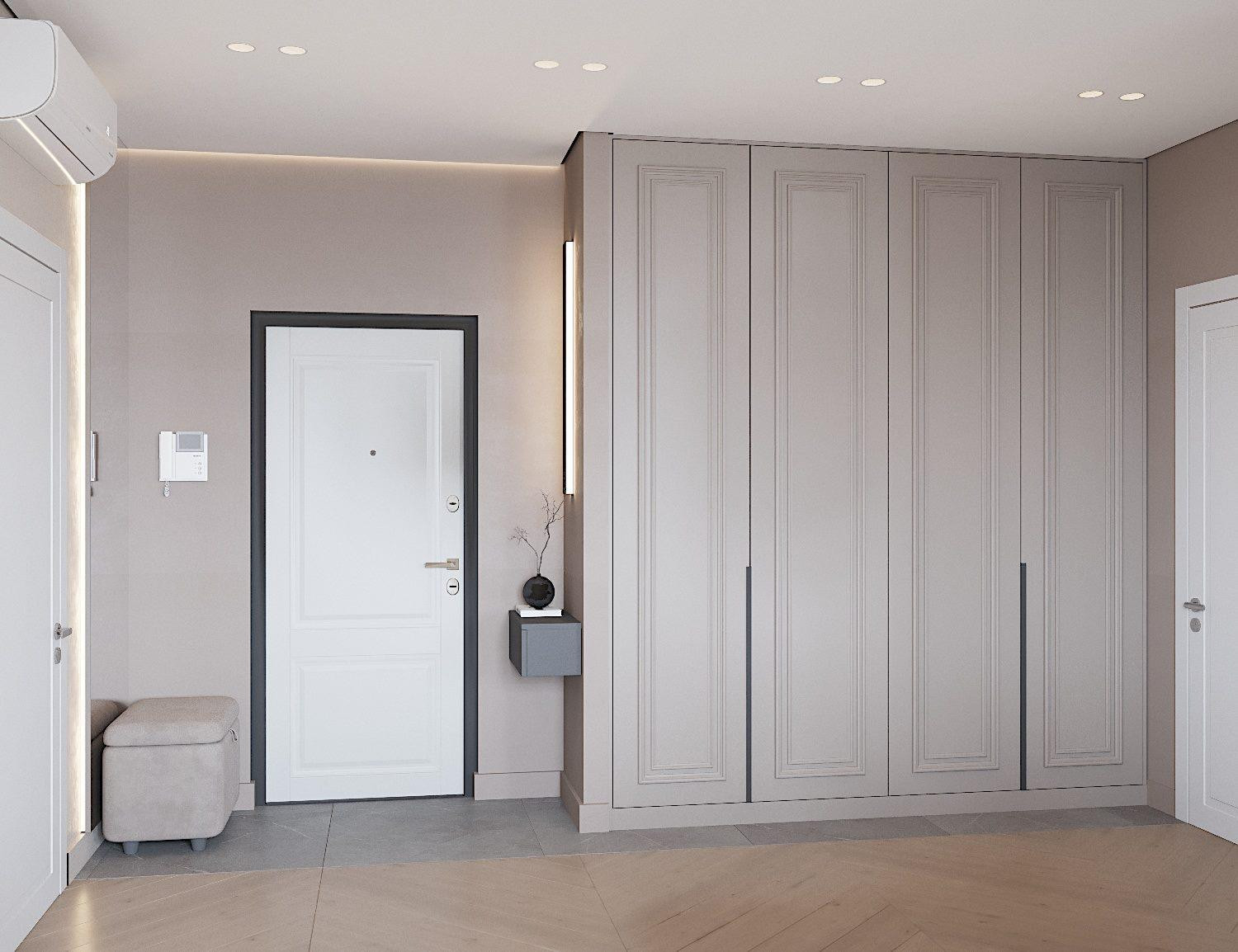 Квартира 57м2 в Новороссийске в стиле неоклассика