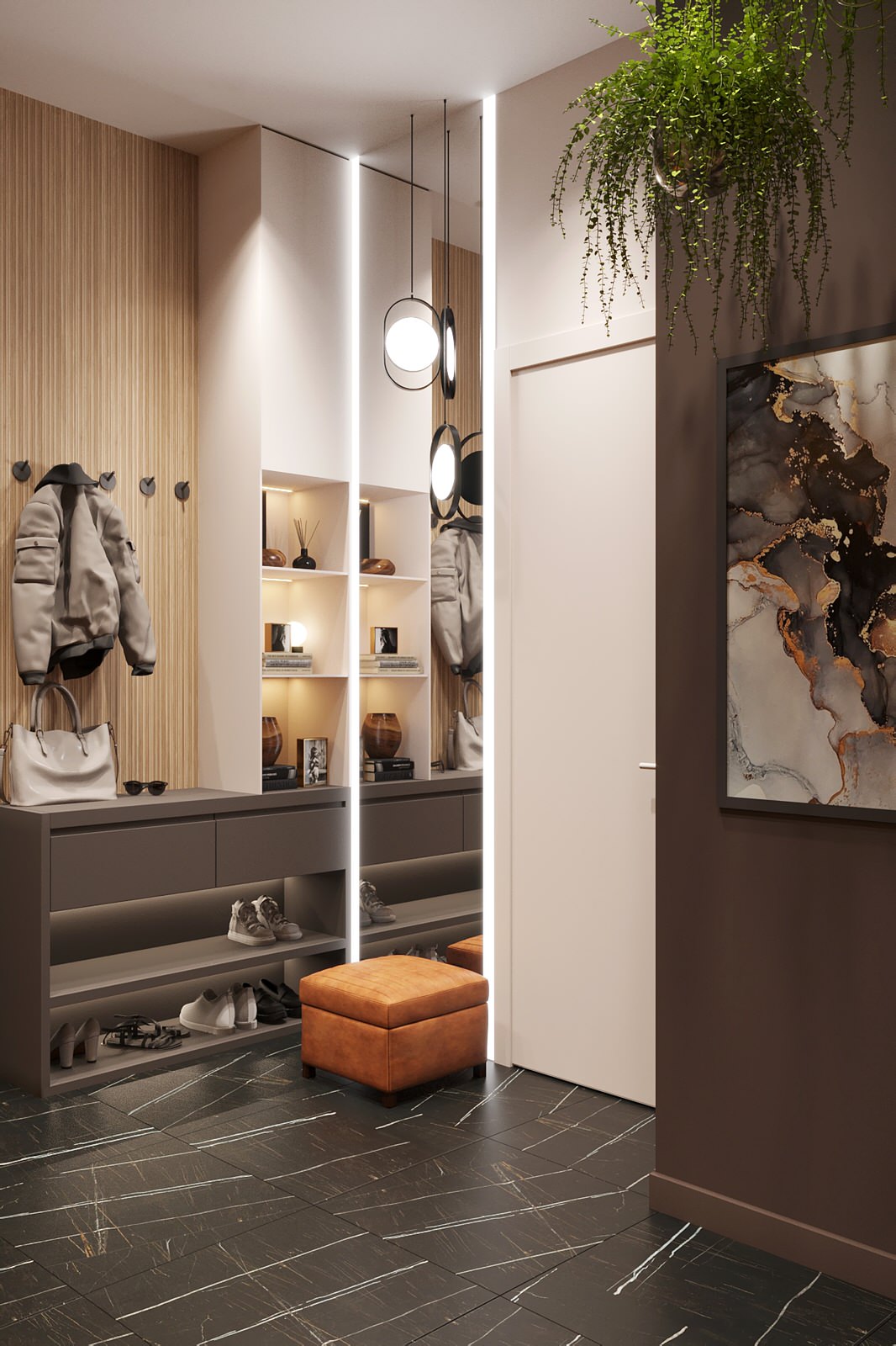 Трехэтажный дом для семьи