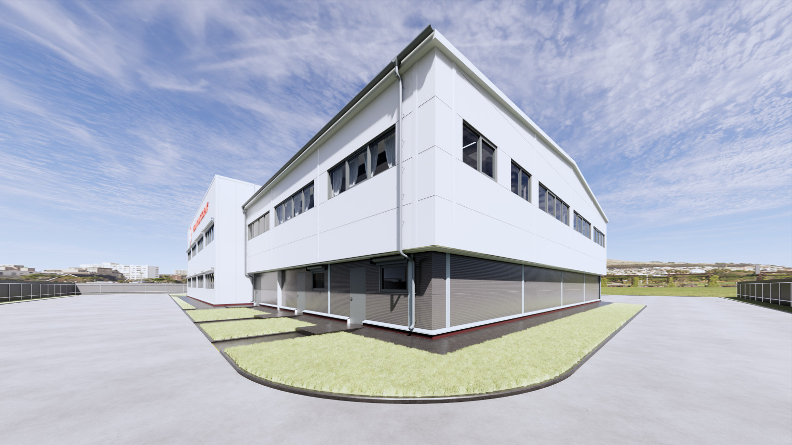 Крупное оконное производство со встроенной офисной частью