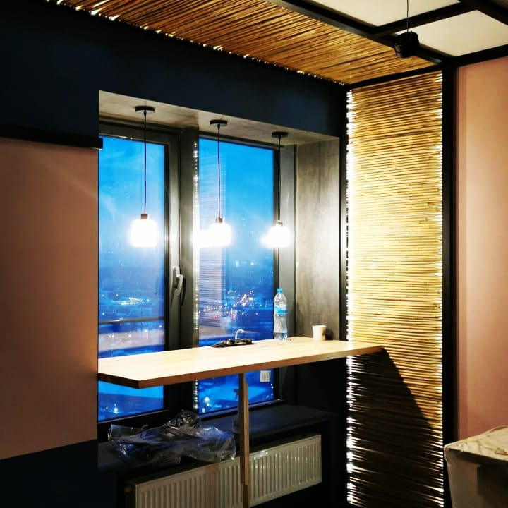 Профильные раздвижные системы,фасады в интерьере