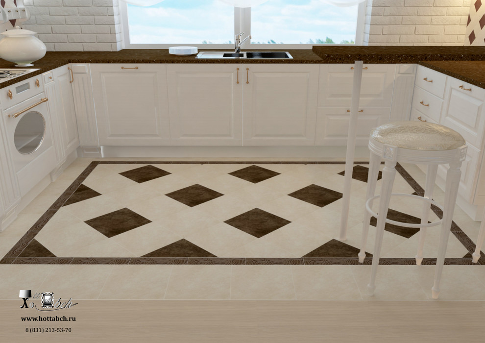 дизайн-проект кухни-гостиной в д. Кусаковка