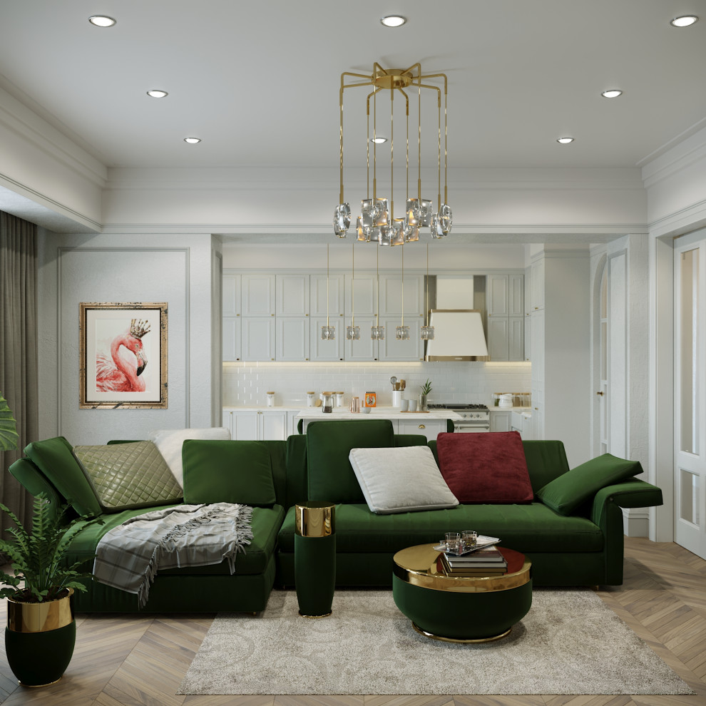 Обложка проекта: Гостиная кухня