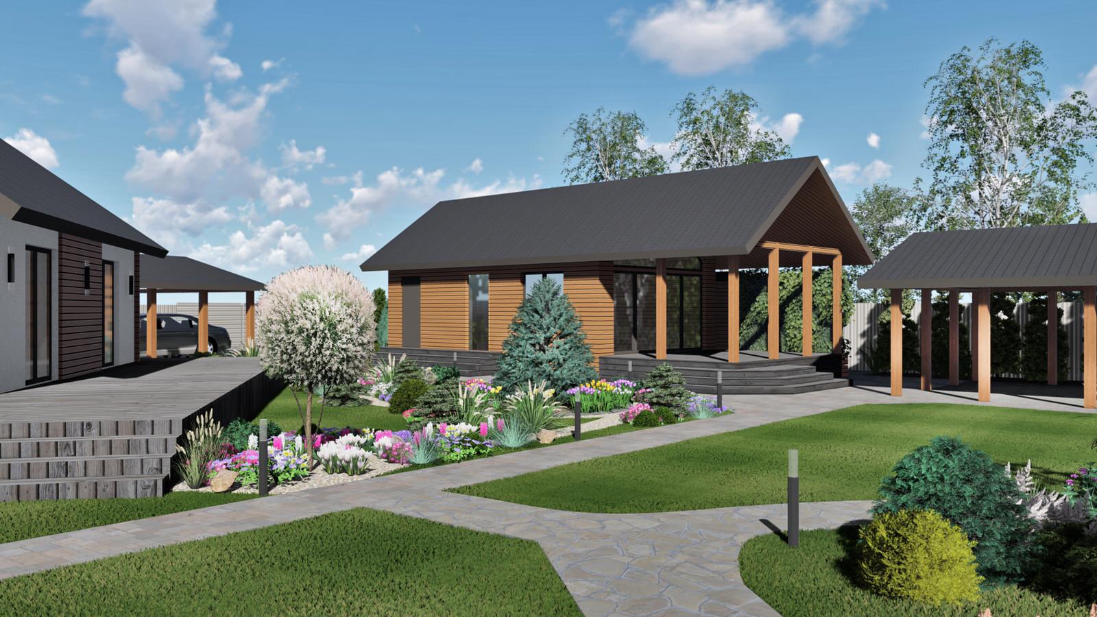 Ландшафт участка в д.Ключи