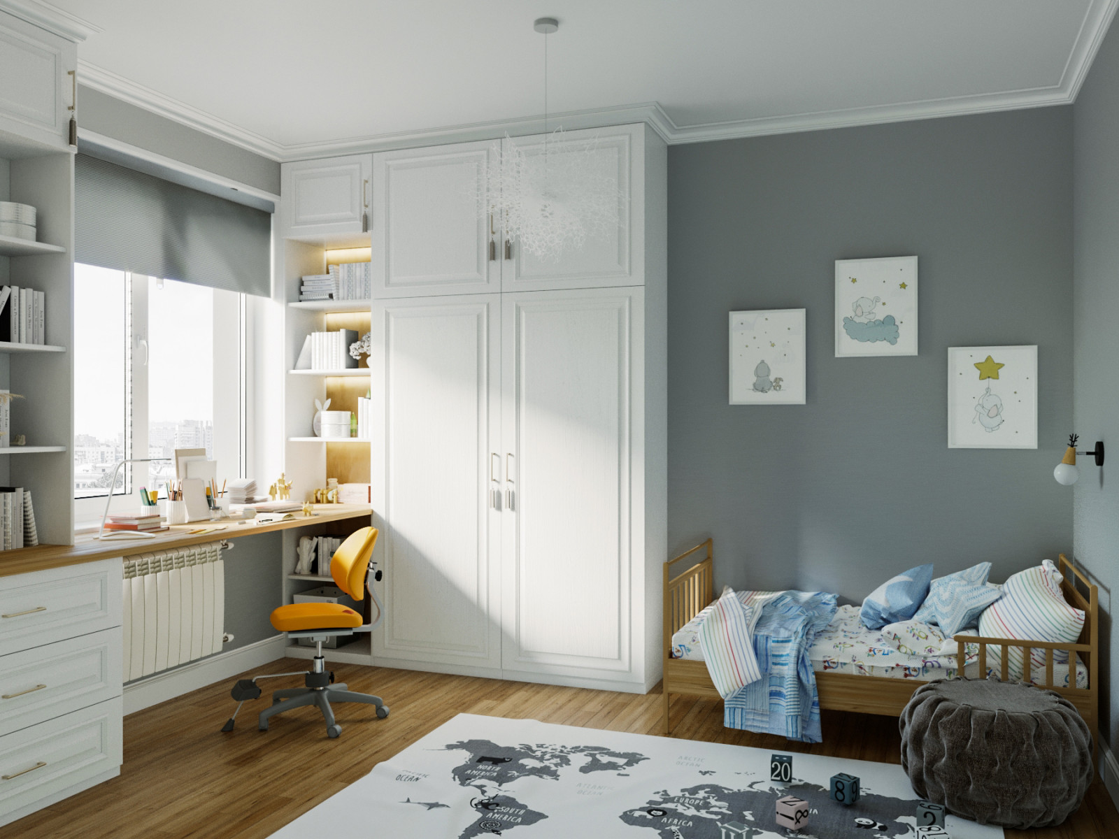 Дизайн интерьера 3-х комнатной квартиры в ЖК Берёзовая Роща