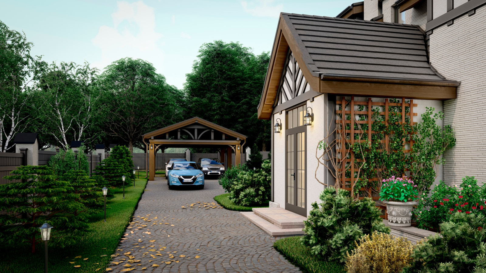 Дом в тюдоровском стиле